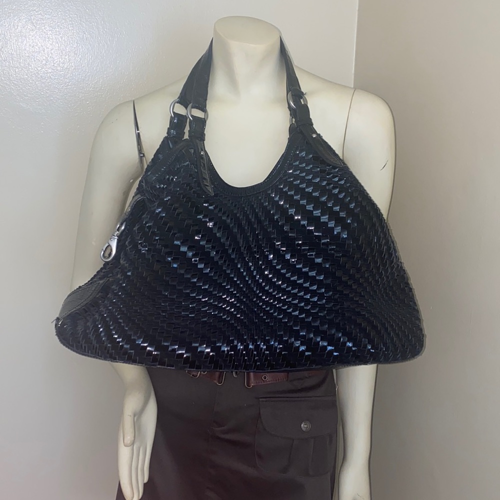 Cole Haan Genevieve Woven Leather Bag! RARE!